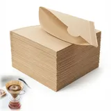 200 Stück Kaffeefilter Größe 2, V-förmiger Kaffeefilter Papier Filter, Ungebleichte Coffee Filter Paper, Coffee Kegel Filterpapier für Handfilter Kaffeemaschinen und Kaffeetropfkegel, (2-4 Tassen)