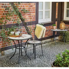 Siena Garden Stella Gartentisch 68 x 41 x 60 cm schwarz/bunt