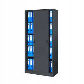 Jan Nowak Aktenschrank Büroschrank 185 cm x 90 cm x 40 cm Anthrazit