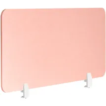 Beliani Schreibtischtrennwand Split 80 x 50 cm pfirsichrosa