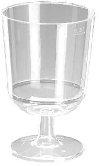 Weinglas mit festem Fuß - 200 ml