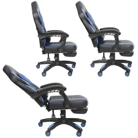 Melko Gaming-Stuhl Gaming-Stuhl Blau
