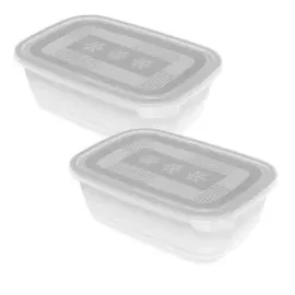 Rotho Frischhaltedose rechteckig transparent 23,5 x 16,0 x 10,0 cm 1,9 l 2-teiliges Set
