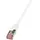Logilink CQ2141S RJ45 Patchkabel CAT 6 S/FTP 50.00 m Weiß Flammwidrig, mit Rastnasenschutz 1 St.