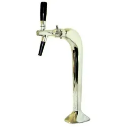 Schanksäule goldfarben 1-leitig, elegant, `Topp-Qualität!` (Paketpreis)