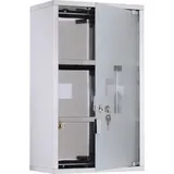 Medizinschrank 50x30x18cm Mobiler Badezimmer-erste-hilfe-kasten Aus Edelstahl Mit Schloss