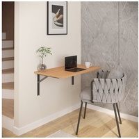 AKKE Klapptisch, Wandklapptisch Wandtisch Küchentisch Schreibtisch Hängetisch 2mm PVC 50 cm x 100 cm