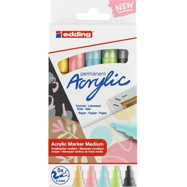 edding Acrylmarker 5 St. mehrfarbig