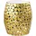 FineBuy FineBuy, Beistelltisch in Gold / Marmor / 40x40x46 | Gr.: onesize