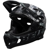 MIPS Fahrradhelm MTB, Matte/Gloss Black camo, S