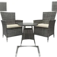 CLP Gartenmöbel-Set Fireda, grau-meliert