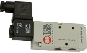 Riegler 3/2-Wegeventil, elektropneumat., monostabil, G 1/8, NO, 12 V DC