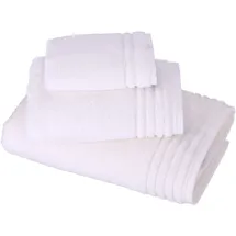 VOSSEN Handtuch Set »Vienna Style Supersoft Set«, (Set, 3 St., 1xGästehandtuch 30/50-1xHandtuch 50/100-1xBadetuch 67/140), in harmonischen Farben, beste Saugfähigkeit weiß