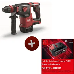 Flex Akku Kombi-Bohrhammer CHE 2-26 18.0-EC C 18V ohne Akku und Ladegerät 491314