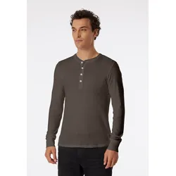 Schiesser Freizeit Langarmshirt Revival Karl-Heinz claybraun Herren