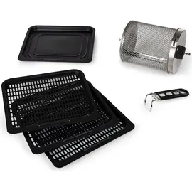 Princess Heißluftfritteuse Mini Backofen 10 l schwarz/silberfarben