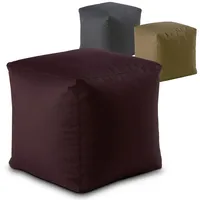 Amago home Sitzhocker Outdoorf Sitzwürfel 45x45x45cm Fußhocker Bodenkissen Garten