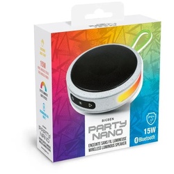 BigBen portabler Lautsprecher Party Nano mit Schlaufe weiß AU386875 Portable-Lautsprecher