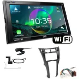 JVC Autoradio WiFi Apple CarPlay Android für Toyota Yaris schwarz ohne OEM Navi