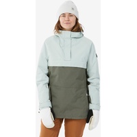 Skijacke Snowboardjacke Damen halber Reißverschluss (Anorak) - SNB 100 khaki, braun|grün, S