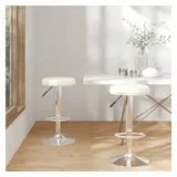 vidaXL Barhocker 2 Stk. 0 x 0 cm Creme