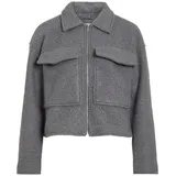 VILA Jacke in Medium Grey Melange | Gr.: 36