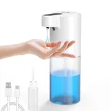 Seifenspender Automatisch,BOLWEO 300ml Elektrischer Soap Dispenser No Touch Gelseifenspender Sensor Flüssigseifenspender mit USB Wiederaufladbar,IPX5 Wasserdicht Für Küche,Bad,Schule,Hote