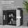kleankin Waschbeckenunterschrank 60 x 30 x 30 cm Grau