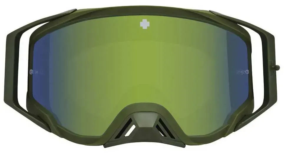 Spy Foundation Plus Speedway Offroad-brille Mit Roll-off-system - Matte Green - HD Smoke Olive Spectra/CAT2