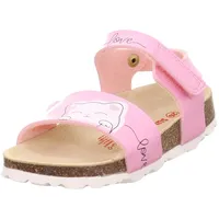 Superfit Fussbettpantoffel Sandale, Rosa 5500, 38 EU Weit