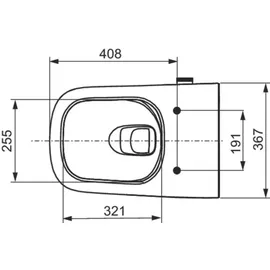 TECE Dusch-WC, Kaltwasser weiß