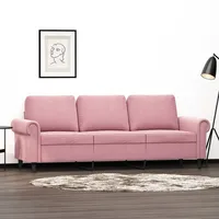 VidaXL 3-Sitzer-Sofa Rosa 180 cm Samt