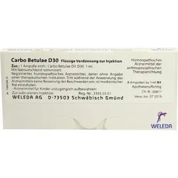 CARBO BETULAE D 30 Ampullen 8 ml