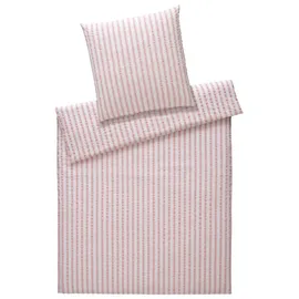 ELEGANTE Svaneke Gestreift Pink 135 x 200 cm + 80 x 80 cm