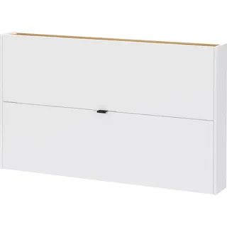 Germania Schuhschrank »Ameca«, ideal für schmale Flure, Schuhkipper in Breite 140 cm, weiß