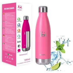 Edelstahl Thermoskanne - Pink 500ml Smart Bottle 500ML