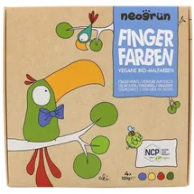 Neogrün GbR Bio-Fingerfarben 4 St. 4 x 120 g Rot/Gelb/Grün/Blau