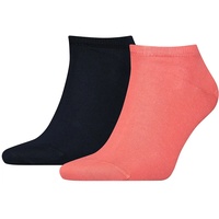 TOMMY HILFIGER Herren Sneaker Socken, Vorteilspack - TH, Baumwolle, Uni, 39-49 Koralle 47-49 4er Pack (2x2P)
