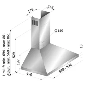 Beko HCP61310IH Wandhaube 60 cm