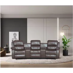 Happy Home Home-Cinema 3-Sitzer Polstergarnitur HSS07-BRN