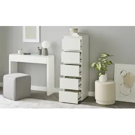 Smart Hochkommode BEN 40 x 131 x 45 cm Weiß