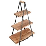 ladelle 3-stöckige Etagere Serve & Share Holz Braun