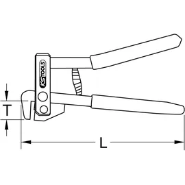 KS Tools Mini-Absetzzange, 220mm