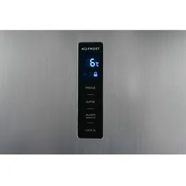 Exquisit KS360-V-HE-040D Kühlschrank (359 l, 1850 mm hoch, Inoxlook) 