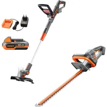 FUXTEC 20V Garten-Set FX-20VSET5 Rasentrimmer und Heckenschere