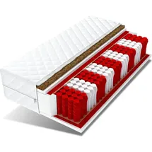 Fdm Matratze 80x200 HOME MAX multipocket 24cm 7 Zonen Kokos H3 H4