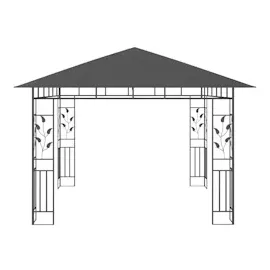 vidaXL Partezelt 3 x 3 m inkl. Moskitonetz Anthrazit