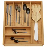 SO-Tech Orga-Box 3 Besteckeinsatz Bambus 39,7 x 47,3 cm mit 6 Fächern
