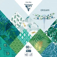 Clairefontaine 5x Origami, Packung 15x15 cm mit 60 Blatt
