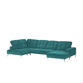 Lounge Collection Wohnlandschaft Mikrofaser 3-Sitzer Türkis/Petrol